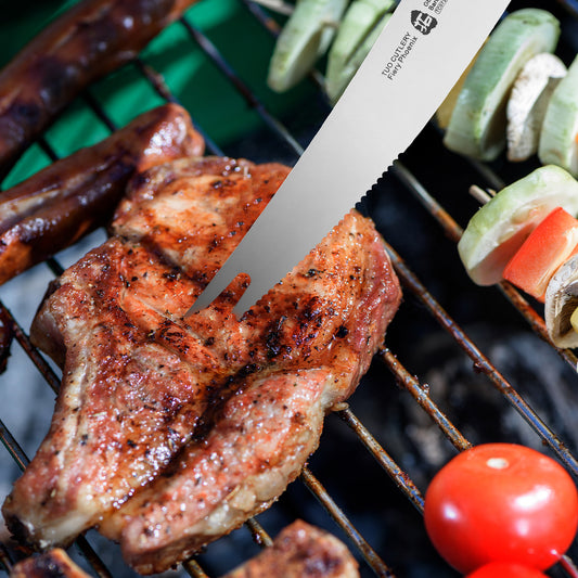 barbecue knife,barbecue,a necessity in barbecue,meat knife,slicing knife