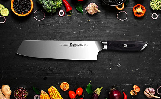 Tuo Cutlery, Kiritsuke Knife, Japanese Knife, Professional Chef’s Knife,Premium High Carbon Stainless Steel, Full Tang, Ergonomics handle, Vegetable Meat Kitchen Knife, Cookware, Kitchenware, Super sharp blade